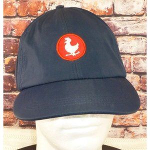 Zaxbys Employee Navy Blue Perforated Adjustable Baseball Cap With Chicken Logo &